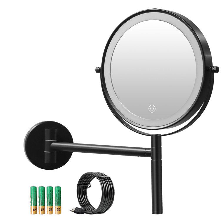 Wall mounted magnifying mirror 10x hot sale